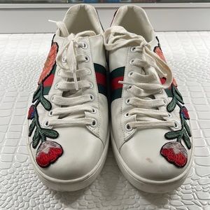 Gucci Ace Embroidered Sneakers Tennis shoes Ladies